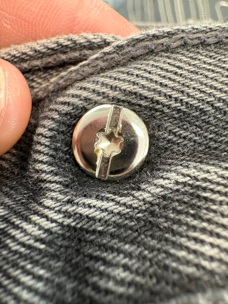 Chrome Hearts Black Gray Jeans with Crosses-yf