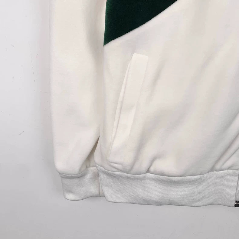 Gucci White Hooded Zip-Up Jacket