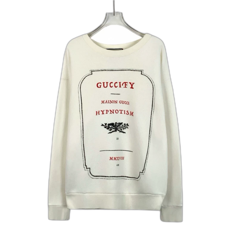 Gucci Logo Print Cotton Sweatshirt