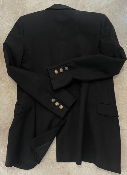Saint Laurent Black Wool Blazer Size 34