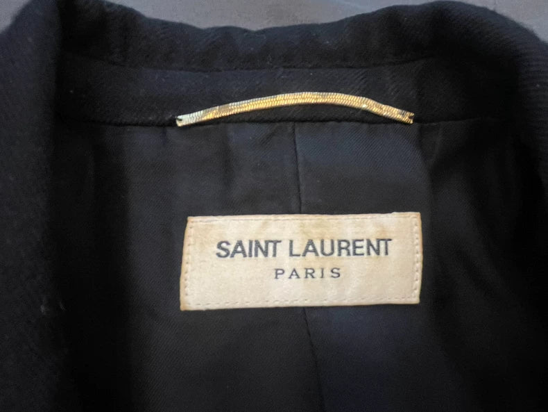 Saint Laurent Black Wool Blazer Size 34