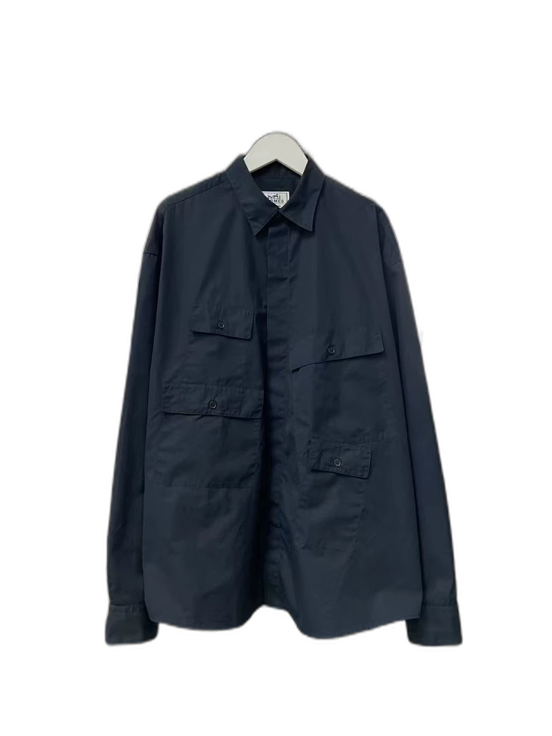 Hermes Multi-Pocket Long Sleeve Shirt