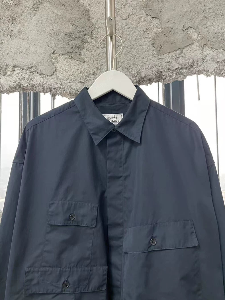 Hermes Multi-Pocket Long Sleeve Shirt