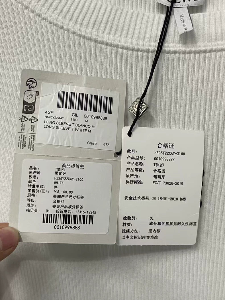 Loewe Long Sleeve Waffle Top