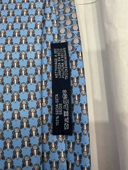 Hermes Printed Zoo Tie for Men