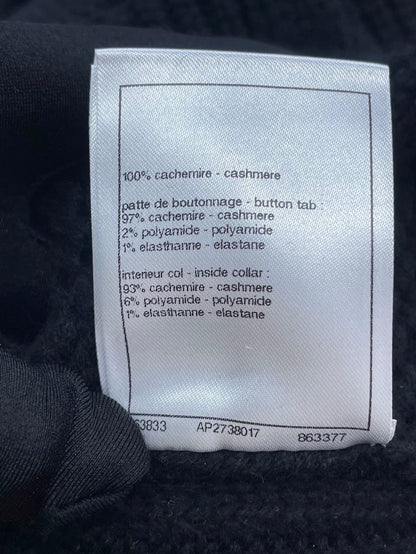 Chanel Black Double Pocket Sweater Jacket