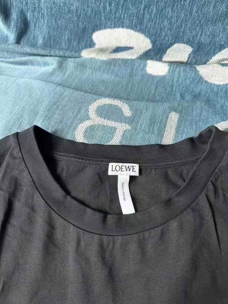 Loewe Black Logo Short Sleeve T-Shirt