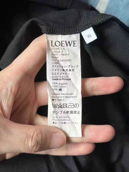 Loewe Black Logo Short Sleeve T-Shirt