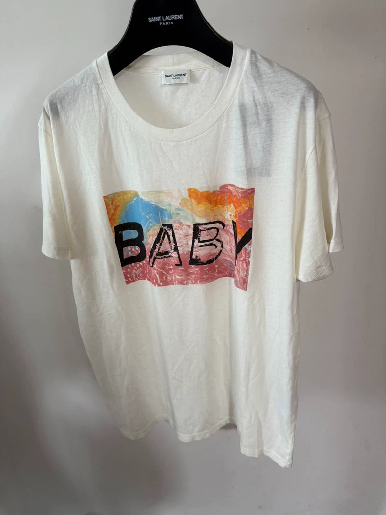 Saint Laurent Baby Graphic Print T-Shirt