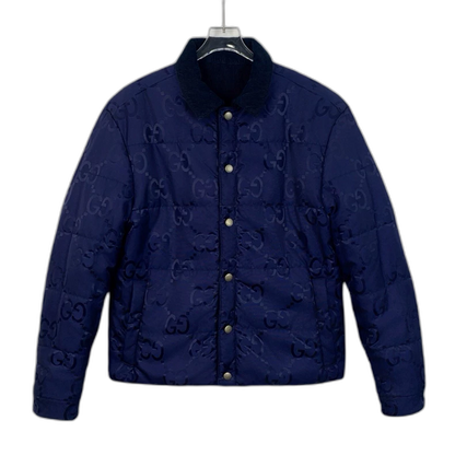 Gucci Reversible Cotton Jacket in Navy