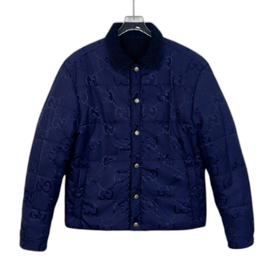 Gucci Reversible Cotton Jacket in Navy
