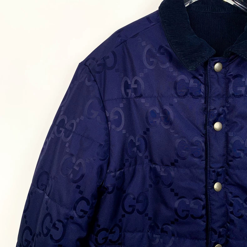 Gucci Reversible Cotton Jacket in Navy