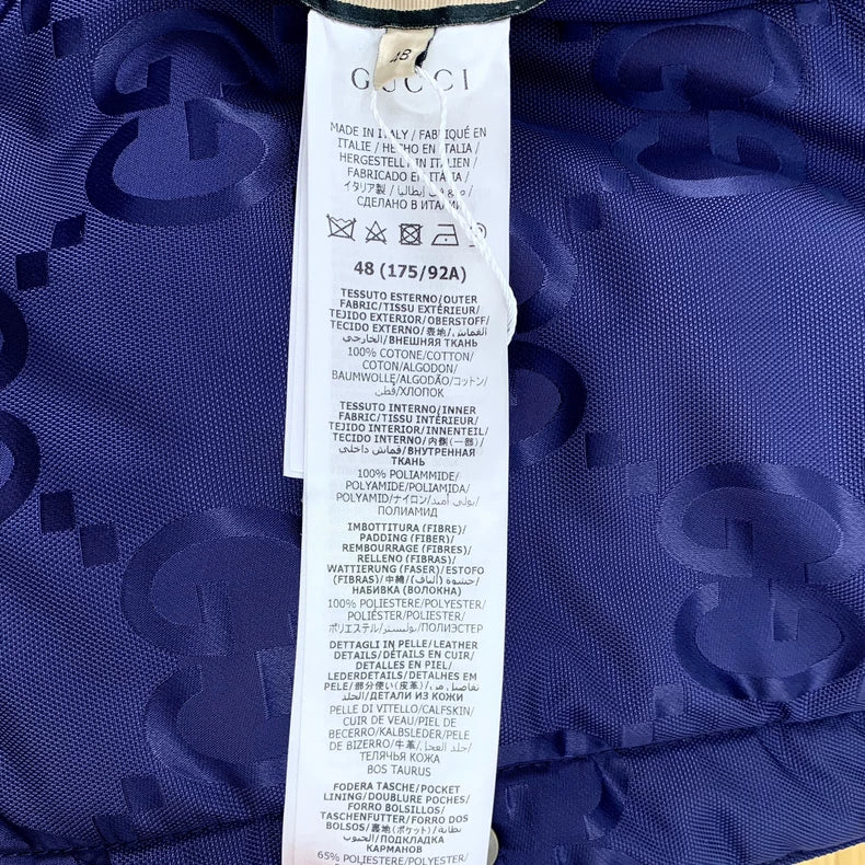 Gucci Reversible Cotton Jacket in Navy