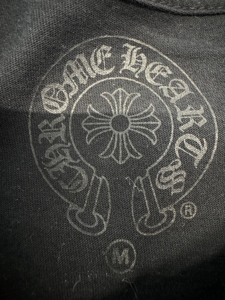 Chrome Hearts Black Foti Wing Short Sleeve-yf