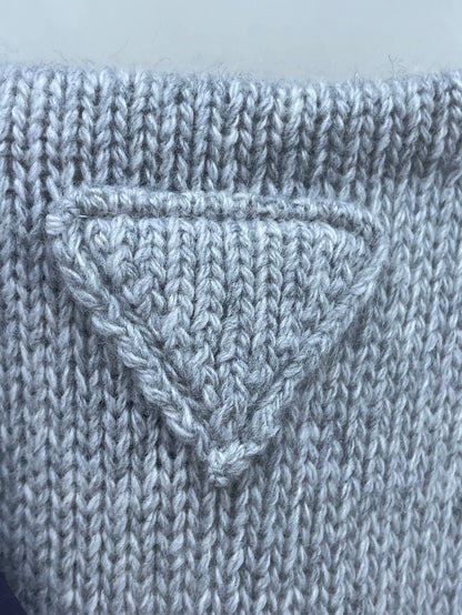 Prada Gray Knitted Sleeveless Top