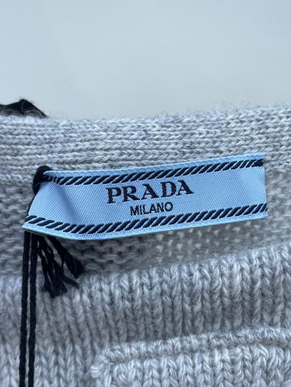 Prada Gray Knitted Sleeveless Top