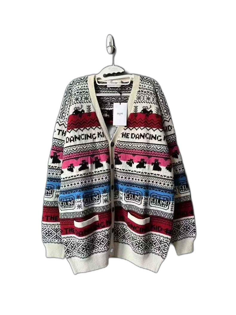 Celine Colorful Cardigan Sweater for Men