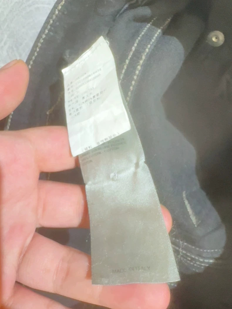 Rick Owens 21FW Distressed Waxed Jeans