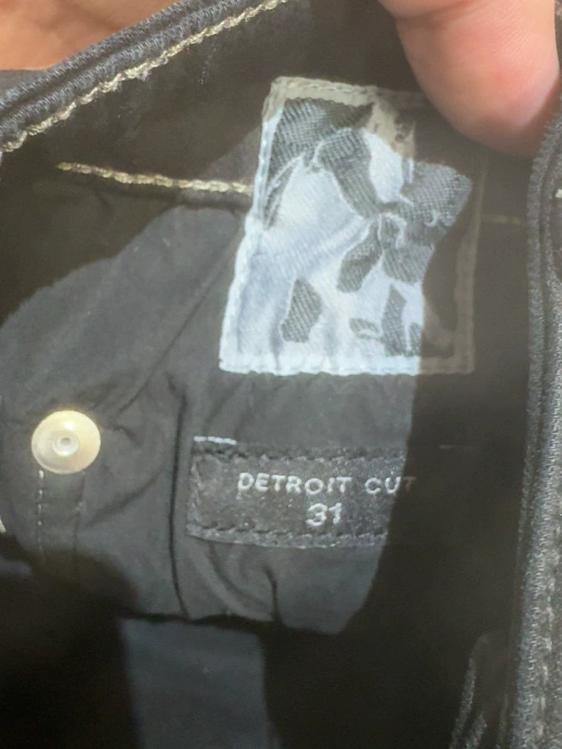 Rick Owens 21FW Distressed Waxed Jeans