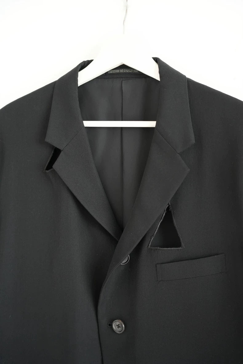 Yohji Yamamoto 92ss Triangle Cutout Blazer