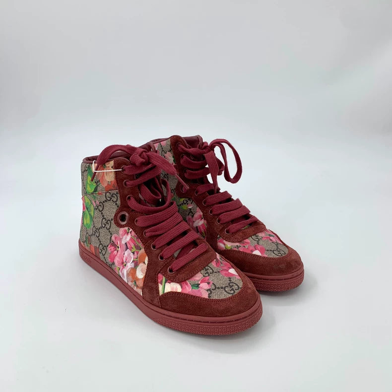 Gucci Logo Floral Print Casual Sneakers