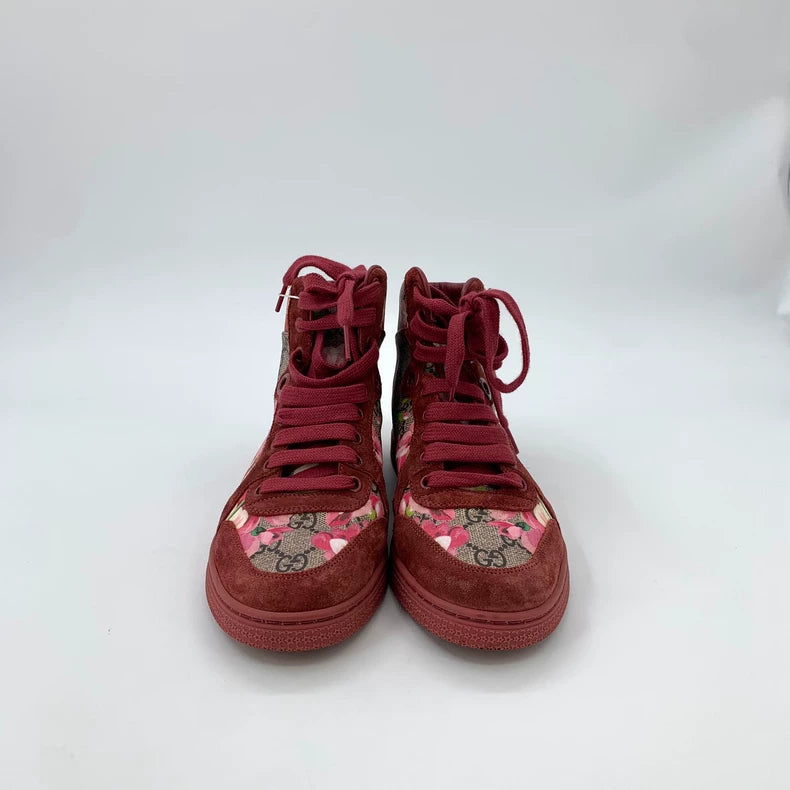 Gucci Logo Floral Print Casual Sneakers