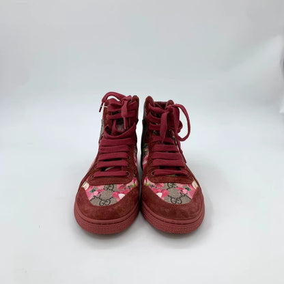 Gucci Logo Floral Print Casual Sneakers