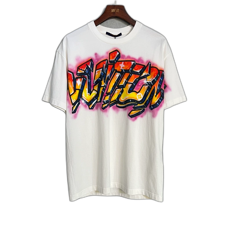 Louis Vuitton Graffiti Logo Short Sleeve Tee