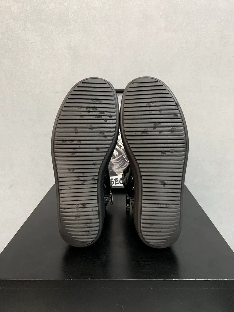 Rick Owens High Top Black Sneakers-yf