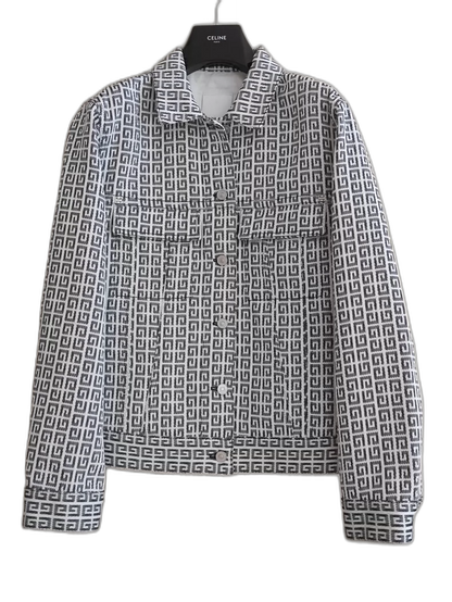 Givenchy Logo Denim Jacket in White