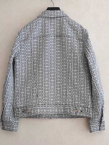 Givenchy Logo Denim Jacket in White