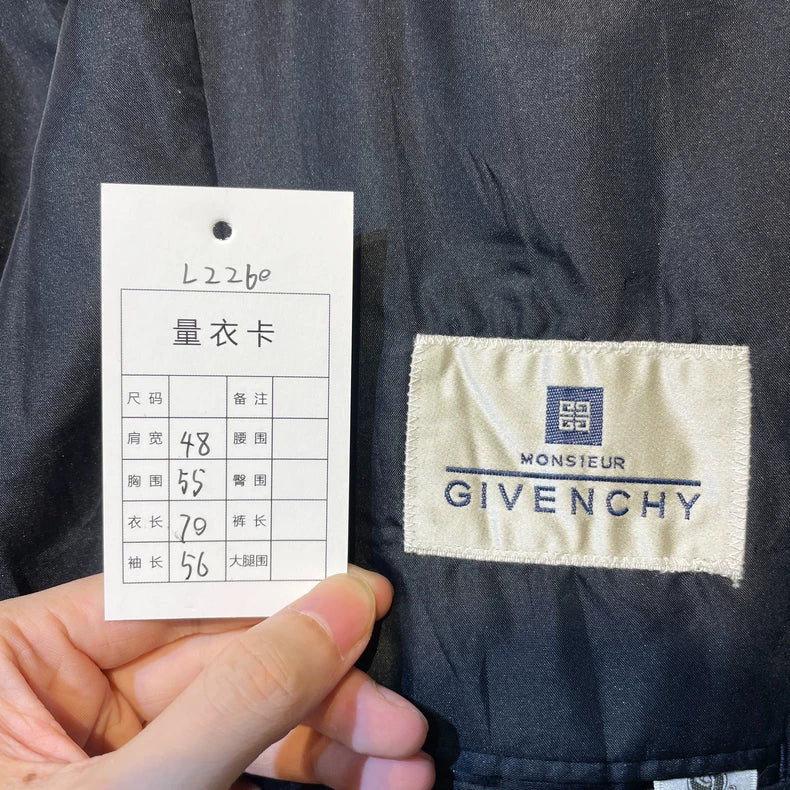 Givenchy Navy Wool Blazer for Gentlemen