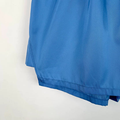 Prada Blue Logo Elastic Waist Shorts