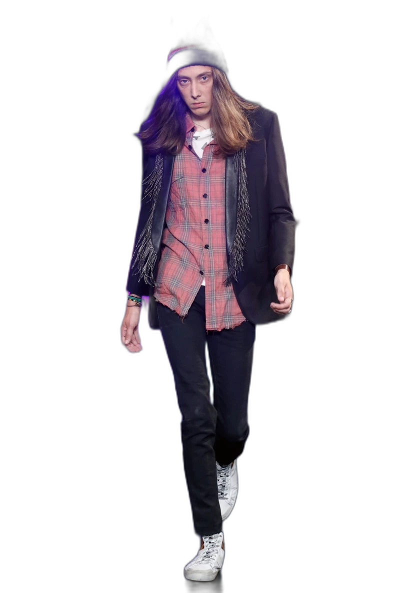 Saint Laurent Paris SLP Fringe Blazer