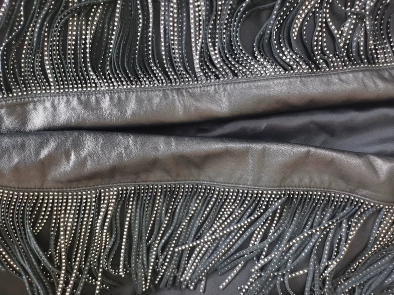 Saint Laurent Paris SLP Fringe Blazer