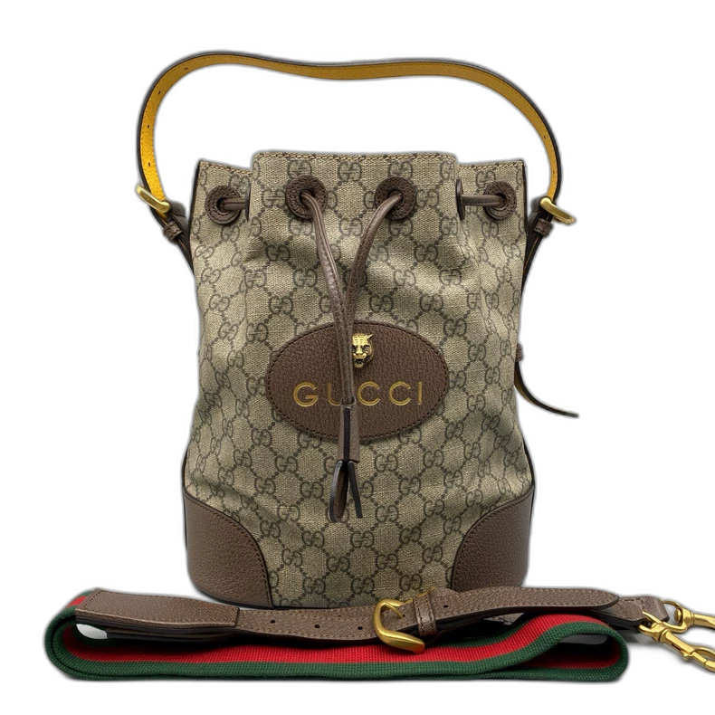 Gucci Tiger Drawstring Bucket Backpack