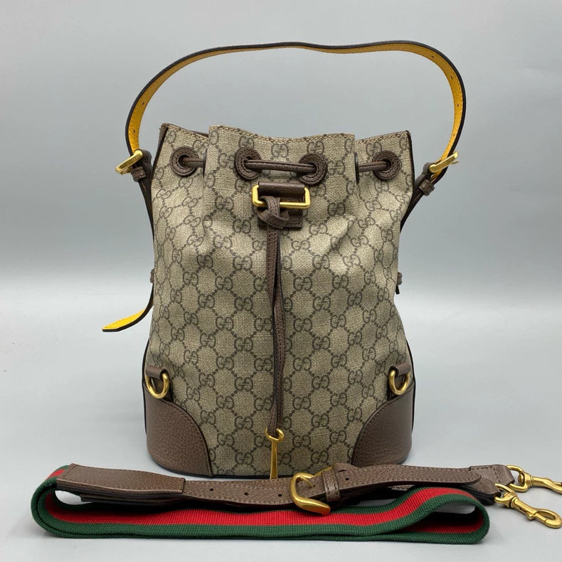 Gucci Tiger Drawstring Bucket Backpack