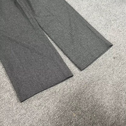 We11done Waistband Wide Leg Wool Pants
