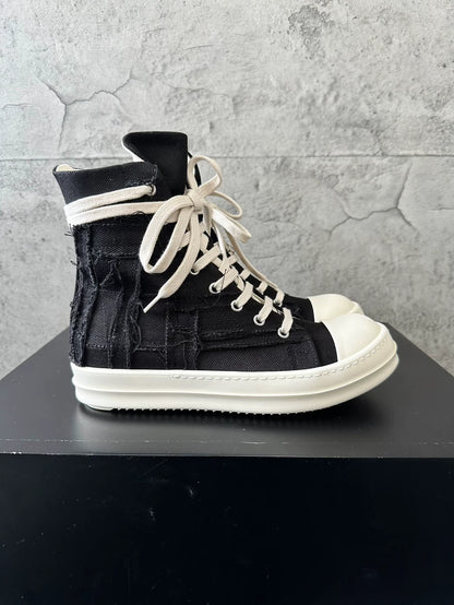 Rick Owens Distressed High-Top Sneakers-yf