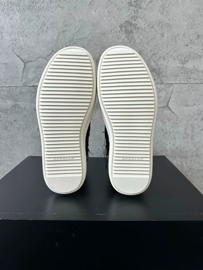 Rick Owens Distressed High-Top Sneakers-yf