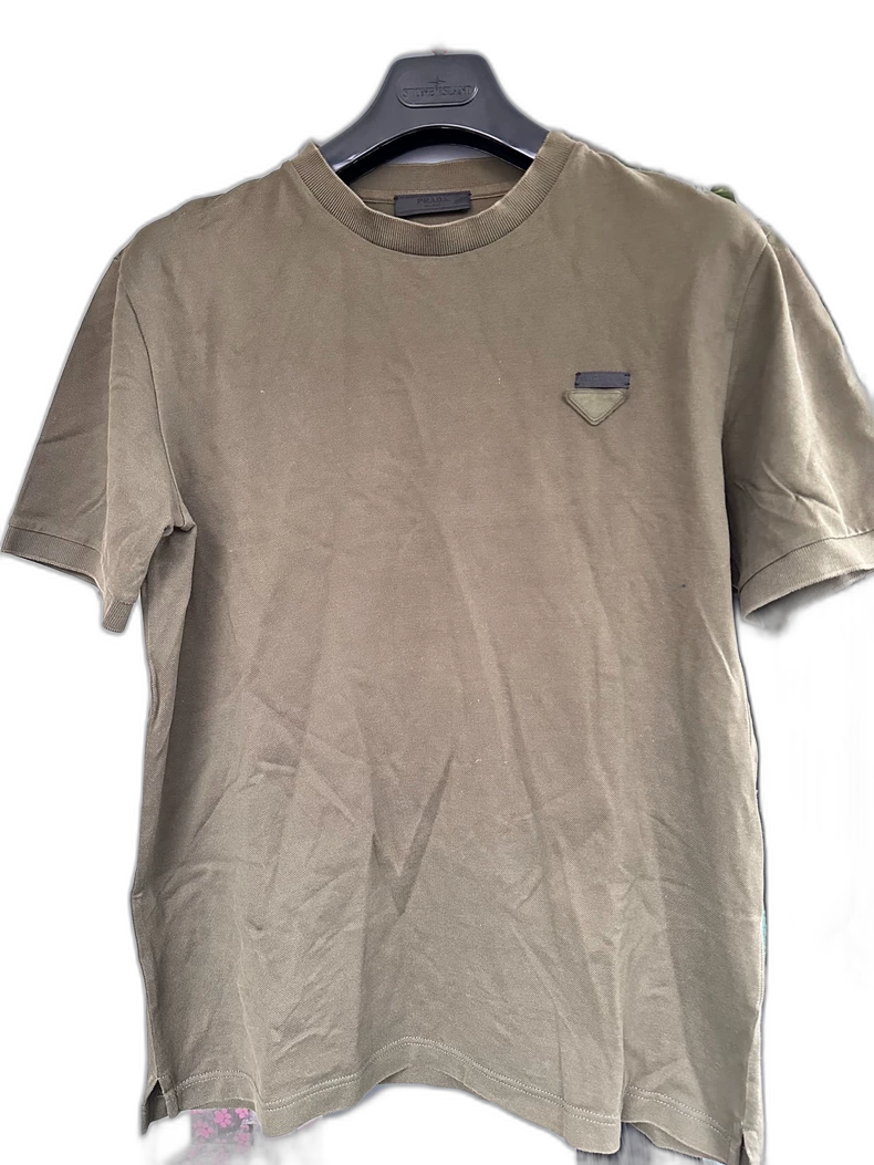 Prada Olive Green Short Sleeve Tee
