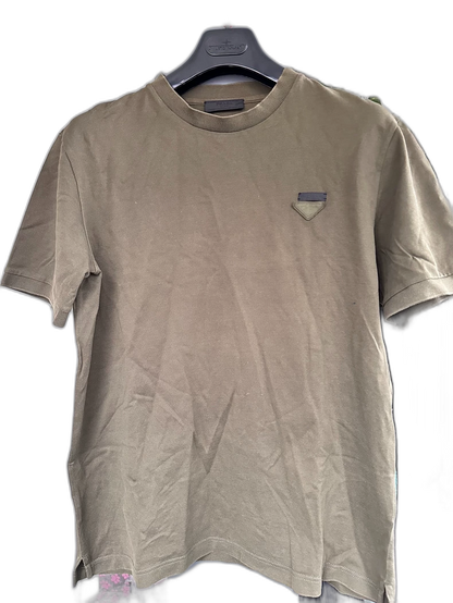 Prada Olive Green Short Sleeve Tee