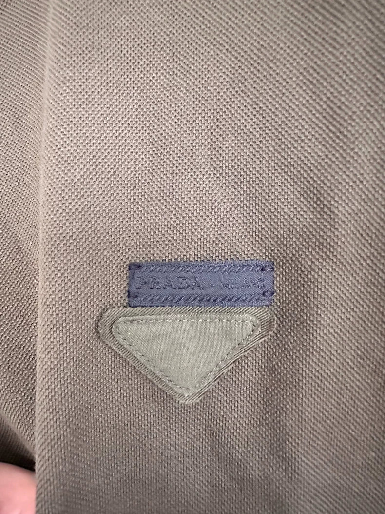 Prada Olive Green Short Sleeve Tee