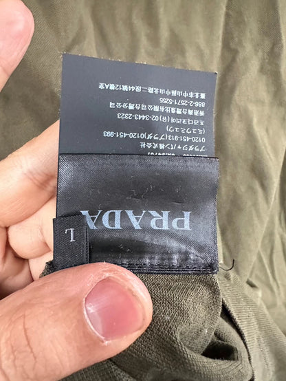 Prada Olive Green Short Sleeve Tee