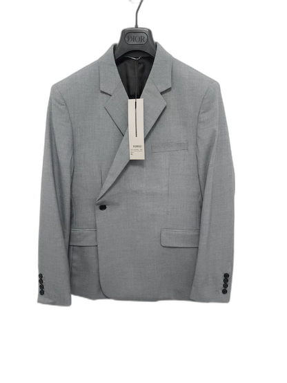 Dior Light Gray Double-Breasted Suit
