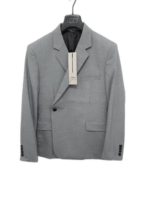 Dior Light Gray Double-Breasted Suit