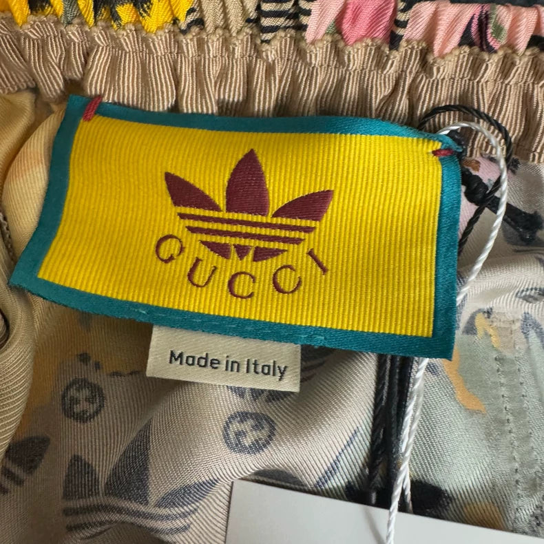 Gucci x Adidas Floral Print Silk Shorts