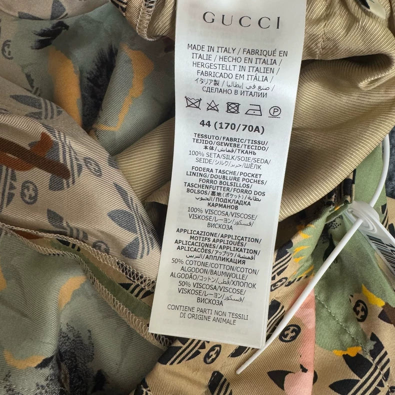 Gucci x Adidas Floral Print Silk Shorts