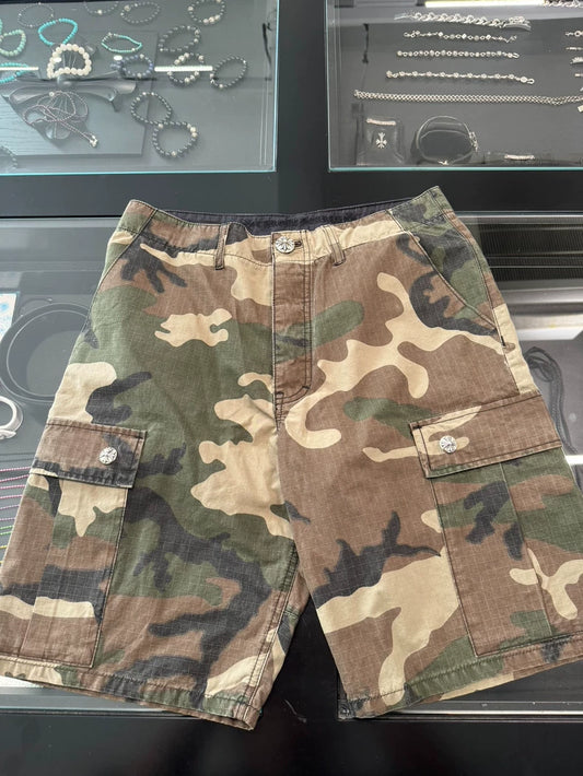 Chrome Hearts Camo Cross Patch Shorts-yf