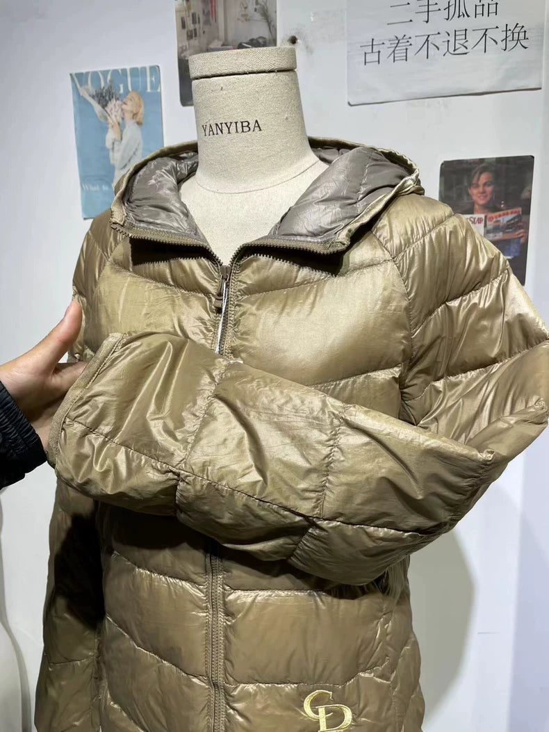 Dior Khaki Hooded Puffer Jacket